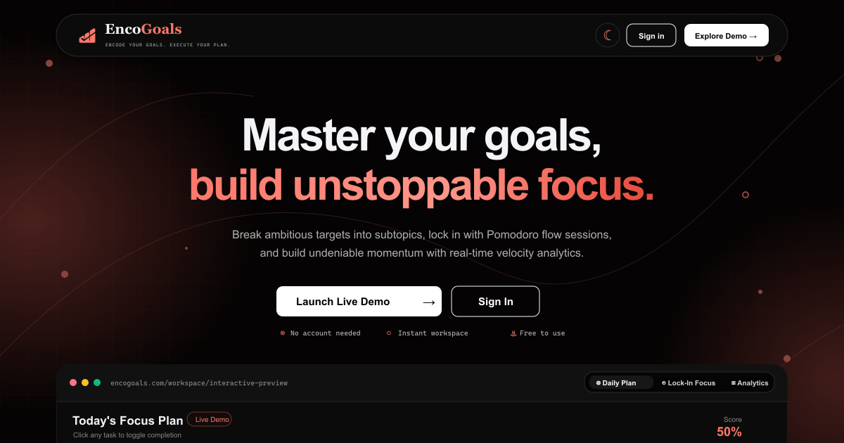 EncoGoals screenshot 1 of 1